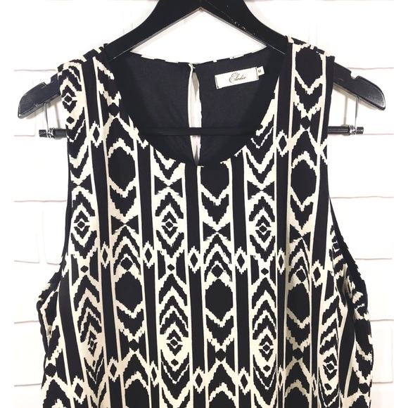 Elodie Sleeveless Tunic Top Dress Aztec Design - Picture 2 of 4